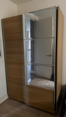 Wardrobe wooden sliding - wooden,