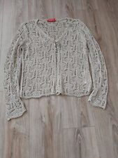 Lisa Campione New York Ladies Open Knitt Cardy Size 40