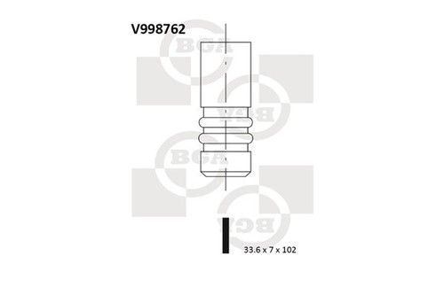 Bga v998762 inlet valve - bga, for