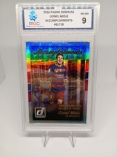 2016 Panini Donruss Lionel Messi Barcelona Accomplishments #4 Lionel Messi MGC 9