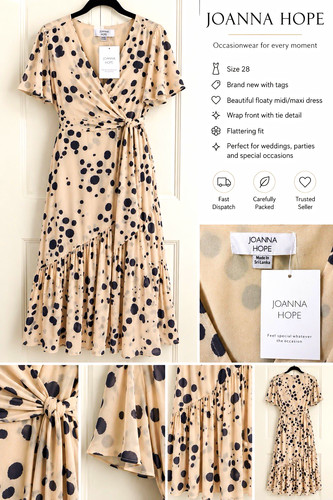 Joanna hope wrap midi dress - midi,