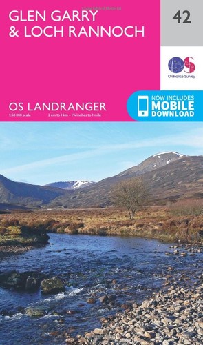 Glen garry loch rannoch - garry, map