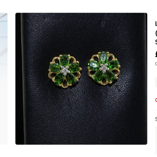 Chrome diopside diamond 925 - chrome, &