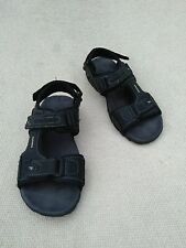 PAVERS MENS Sz  8~42  BLACK HOOK & LOOP  SANDALS TREKKING ANTI SLIP RUBBER SOLE