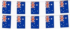 24FT/7.3M AUSTRALIA DAY AUSSIE PLASTIC RECTANGULAR FLAGS BUNTING DECORATION