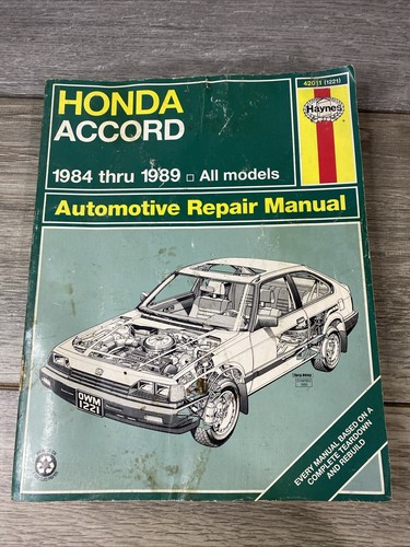 Haynes honda accord repair - honda,