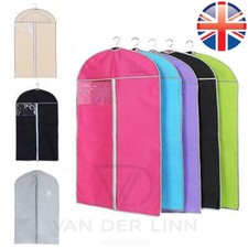 VDL 3 SIZES ZIP UP SUIT DRESS COAT GARMENT BAG HANGING Breathable COVER STORAGE