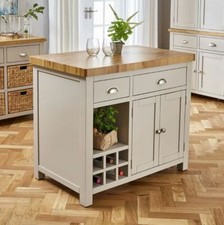 Kitchen Island Solid Oak Top