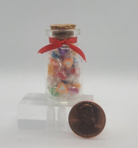 Miniature jar filled - filled, with