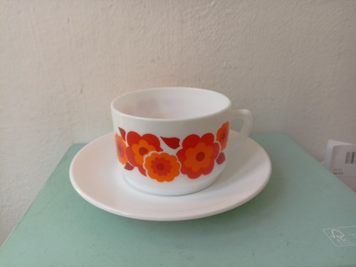 Arcopal lotus coffee cup - lotus, and