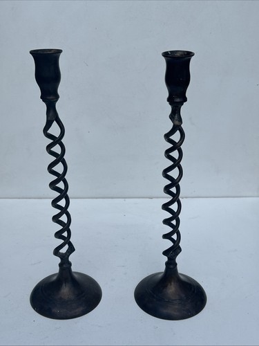 Pair vintage metal barley - pair, of