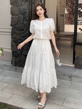 Women 2 Pieces Set: Hollow-Out