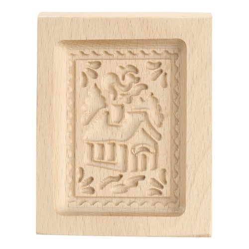 Wooden cookie mould x - wooden,