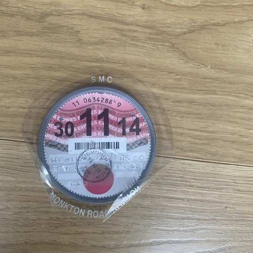 Rate car tax disc - from, 2014