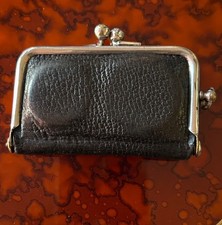Edwardian Leather Purse Shaped