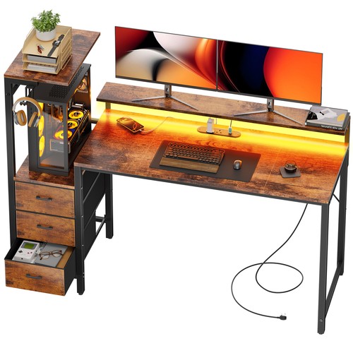 Computer desk with - computer,