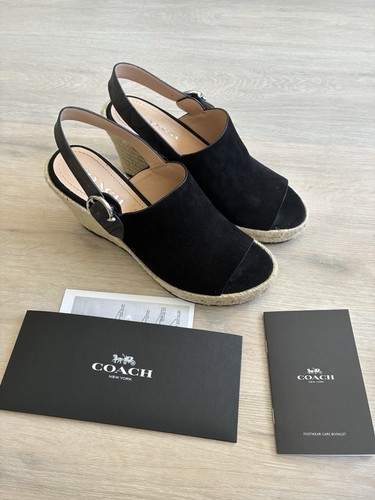 Coach poppy sue black suede - poppy,