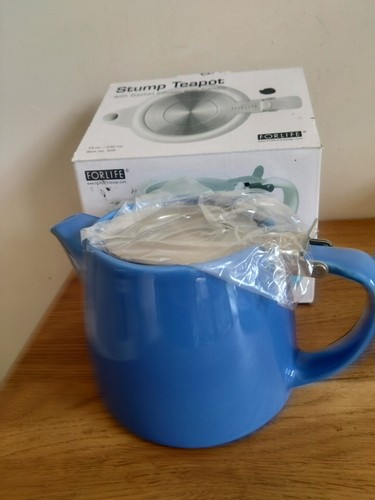 Forlife stump blue teapot with - blue,