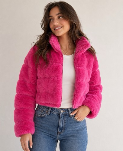 Hot pink fuzzy - hot,