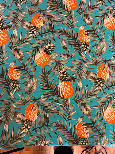 Turquoise tropical pineapple