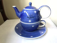 WHITTARD TEA CLIPPER TEA FOR ONE HANDPAINTED TEAPOT CUP & SAUCER NEW BOXED O
