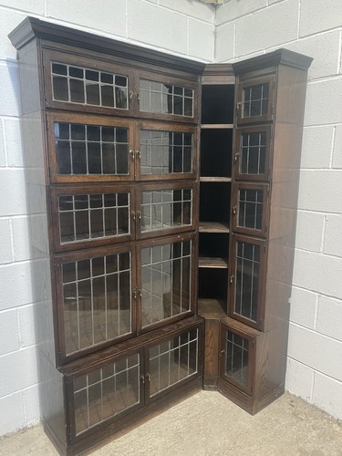 Antique oak corner stacking - antique,