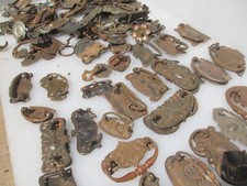 Antique iron drawer handles - antique,