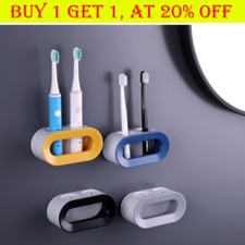 Adhesive Wall Mounted Electric Toothbrush Holder Stand Rack Bathroom Organizer
