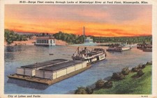 Postcard Barge Fleet Ford