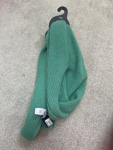 Green scarf polyester - m&s,