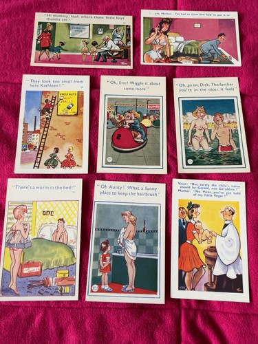 Vintage coastal cards saucy - coastal,