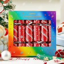 6Pcs Christmas Crackers, Crackers with Party Hats Jokes and Gifts Fidget Toys