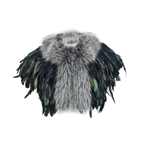 Feather shoulder wrap - feather,
