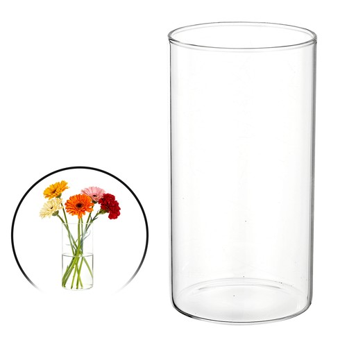 Clear cylinder vases inch - vases, 6