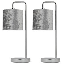Set of 2 Chrome Arched 45cm