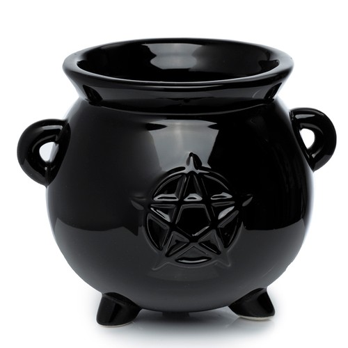 Black witches cauldron - black,