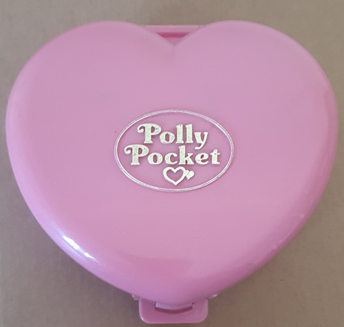 Polly pocket pink heart - pink, heart-shaped