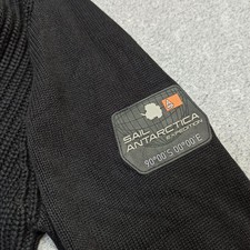 Sail-Racing Mens Sweater Size S Black Cotton Antarctica Knitted Crew Neck Jumper