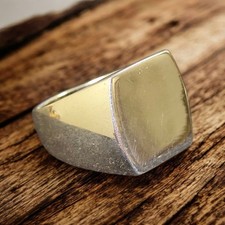 Men silver ring Hand Made pure
