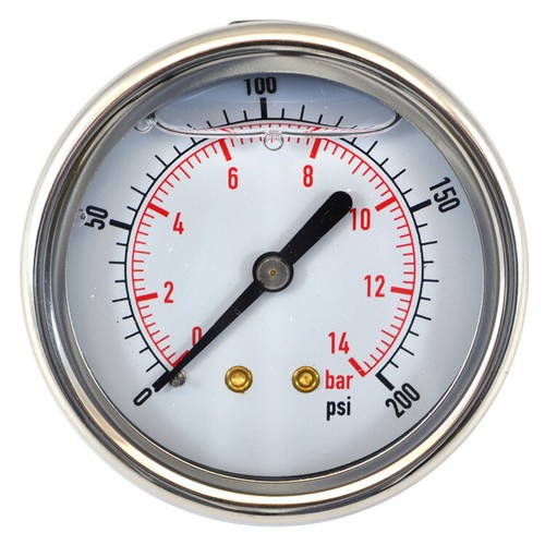 Pressure gauge 100mm - dial, back