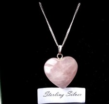 Rose Quartz Heart Pendant