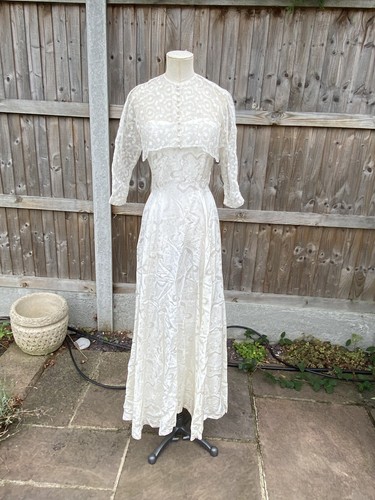 Vintage 1940s wedding dress - 1940s,