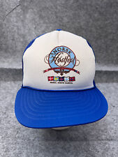 Norsk Host Festival Hat Cap Snap Back Adult One Size Blue Poly Hatch Trucker
