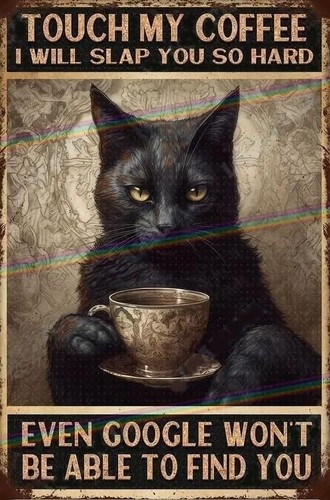 Touch coffee 30cm metal - coffee,