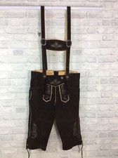 Bavarian Leather Lederhosen Franz - Over Knee & Suspender Waist 32 (JF121F31)
