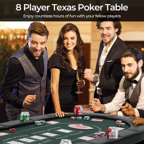 Foldable poker table - foldable, player