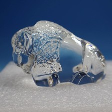 Steuben Crystal Bison Buffalo