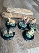 Resin Animal Cake Toppers Owl Rabbit Mouse Hedghog Bird