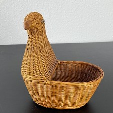 VTG Wicker Rattan Pigeon Bird