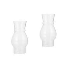  Set of 2 Oil Lamp Glass